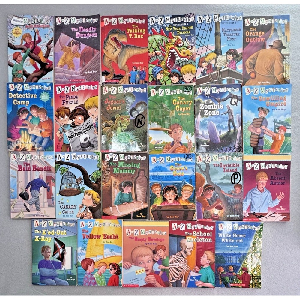 A to Z Mysteries Ron Roy Lot of 23 Chapter Books